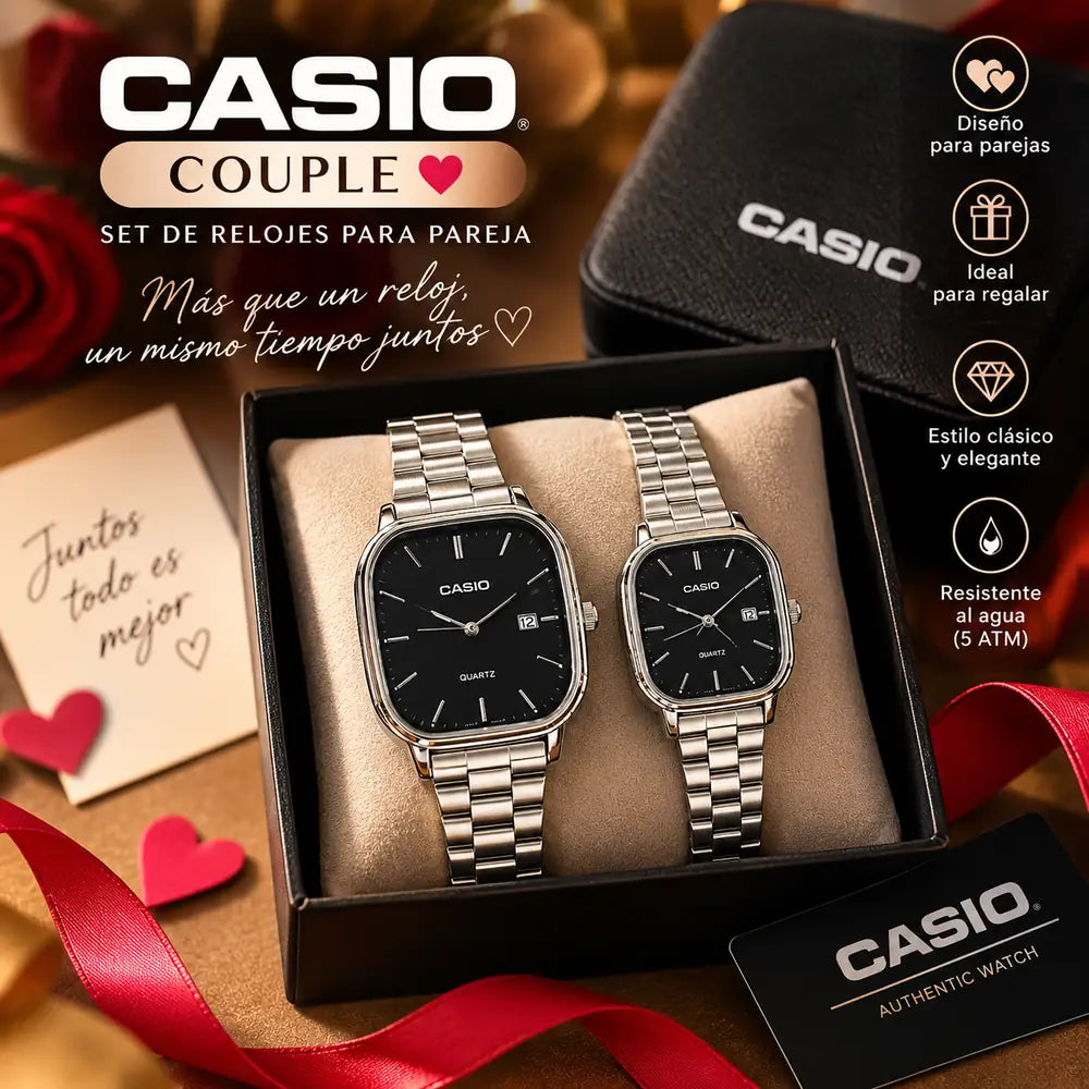 Casio Couple™ | Set de Relojes para Pareja ⌚