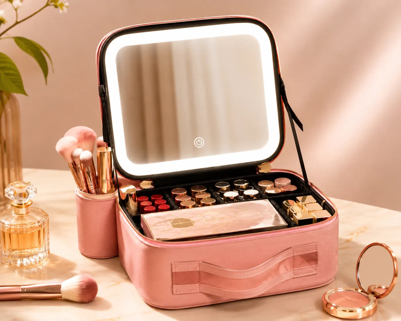 💄 GlowCase™️ | Cosmetiquera con Espejo LED ✨