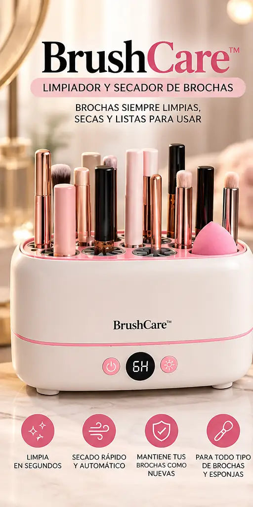 💄 BrushCare™ | Limpiador y Secador de Brochas ✨